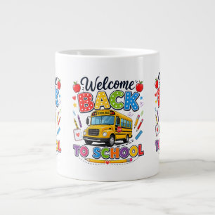 Welcome Back to School Bus Driver Tees First Day o Large Coffee Mug