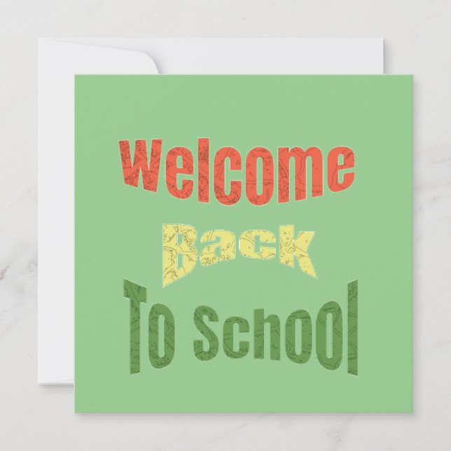 Welcome-Back-To-School Card (Front)