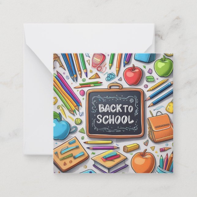 Welcome back to school! Card (Front)