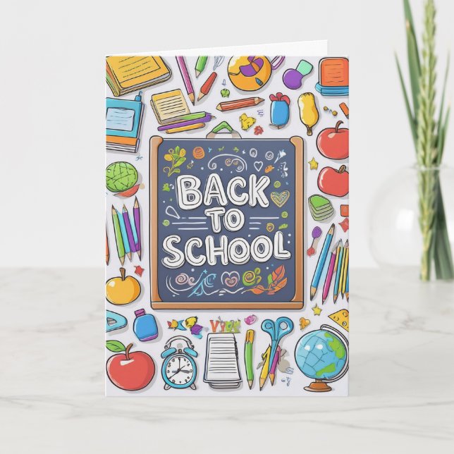  Welcome back to school! Card (Front)
