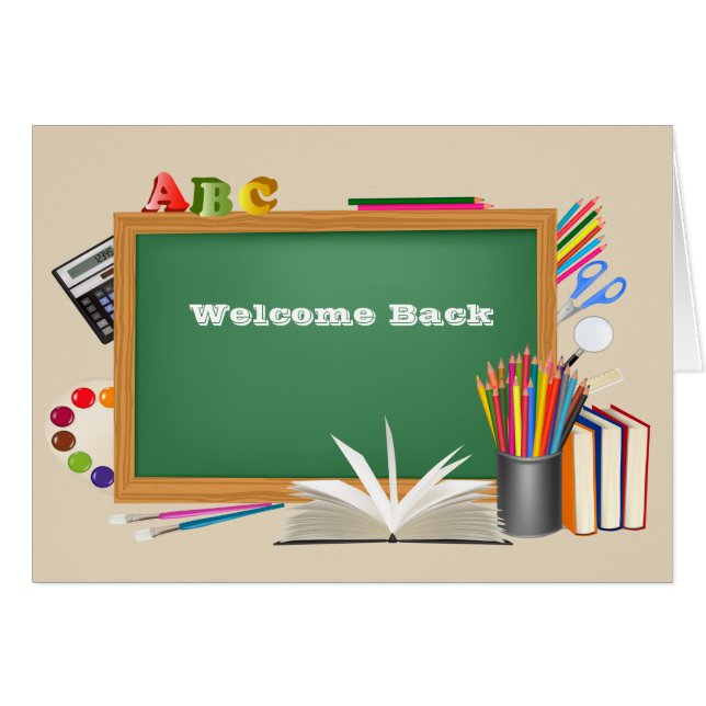 Welcome back to school Chalk Board (Front Horizontal)