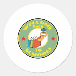 Welcome Back To School Classic Round Sticker