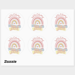 Welcome back to school  classic round sticker