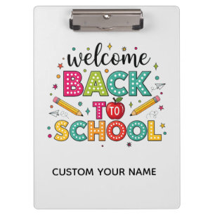 Welcome Back to School  Clipboard