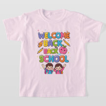 WELCOME BACK TO SCHOOL – Colourful Kids T-Shirt De
