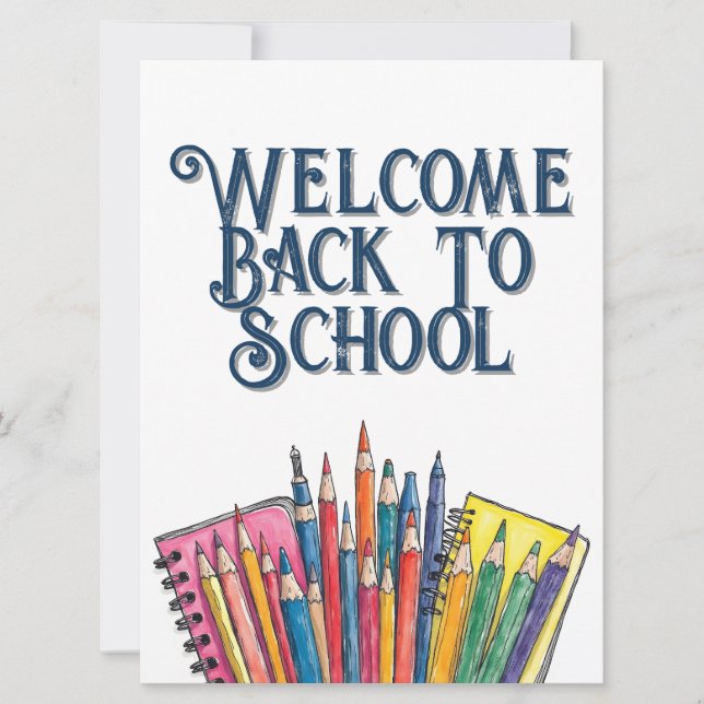 Welcome Back to School – Colourful Start (Front)