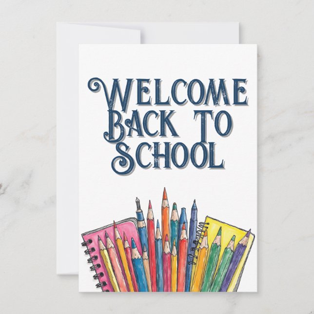 Welcome Back to School – Colourful Start (Front)