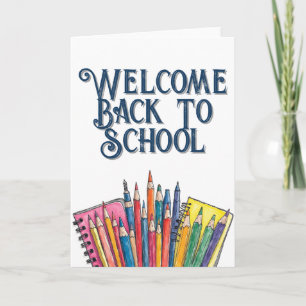 Welcome Back to School – Colourful Start Card