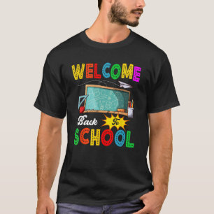 Welcome Back To School Cute Board Costume Teacher  T-Shirt