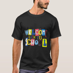 Welcome Back To School Cute Colorful  T-Shirt