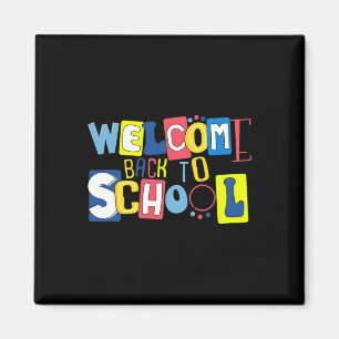 Welcome Back To School Cute Colourful Magnet