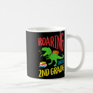 Welcome Back To School Cute Dinosaur 2nd Grade Coffee Mug
