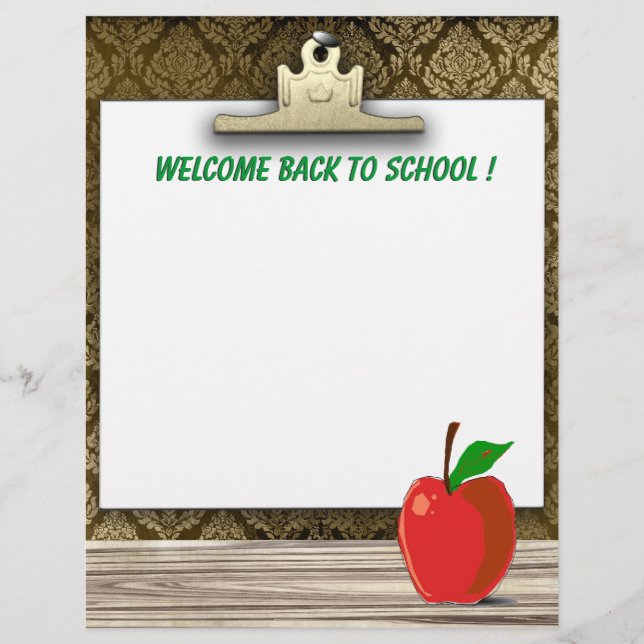 Welcome Back To School Cute Stationery (Front)