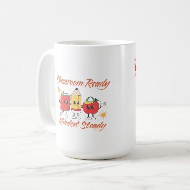 WELCOME BACK TO SCHOOL, FIRST DAY OF SCHOOL COFFEE MUG (Front Left)