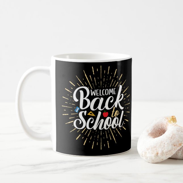 Welcome Back To School First Day Of School Coffee Mug (With Donut)