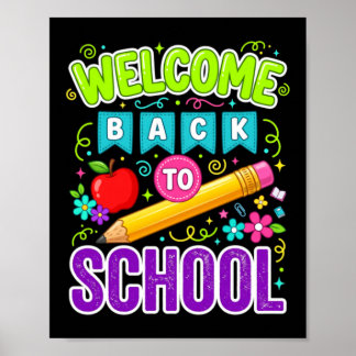 Welcome Back To School First Day Of School Poster