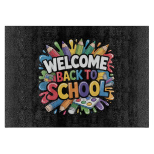 Welcome Back to School First Day of School Teacher Cutting Board