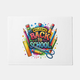 Welcome Back To School First Day of School Teacher Doormat