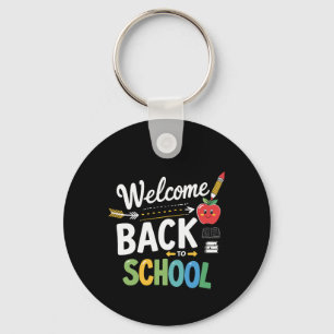 Welcome Back To School First Day of School Teacher Key Ring
