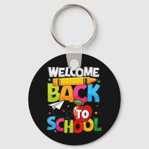 Welcome Back To School First Day of School Teacher Key Ring