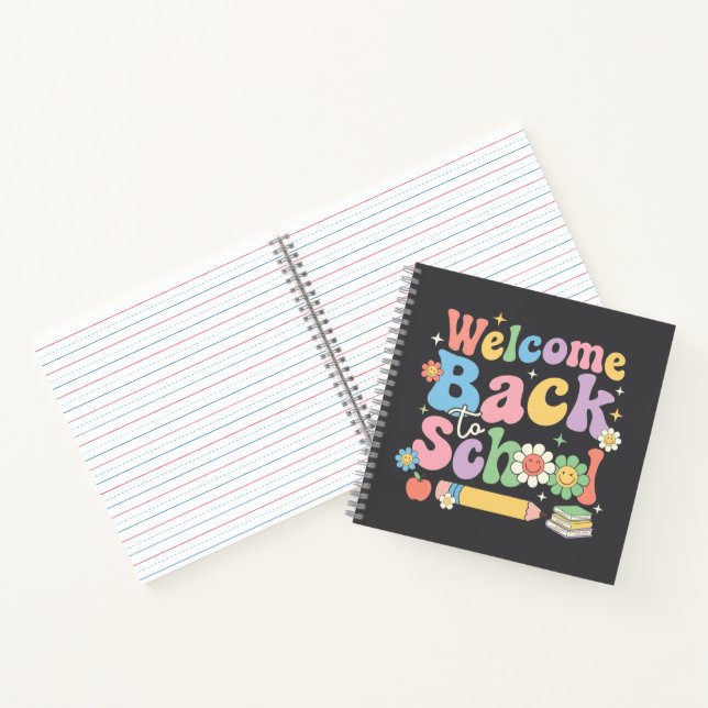 Welcome Back to School First Day of School Teacher Notebook (Inside)