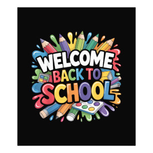 Welcome Back to School First Day of School Teacher Photo Print