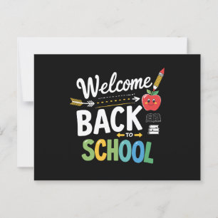 Welcome Back To School First Day of School Teacher Postcard