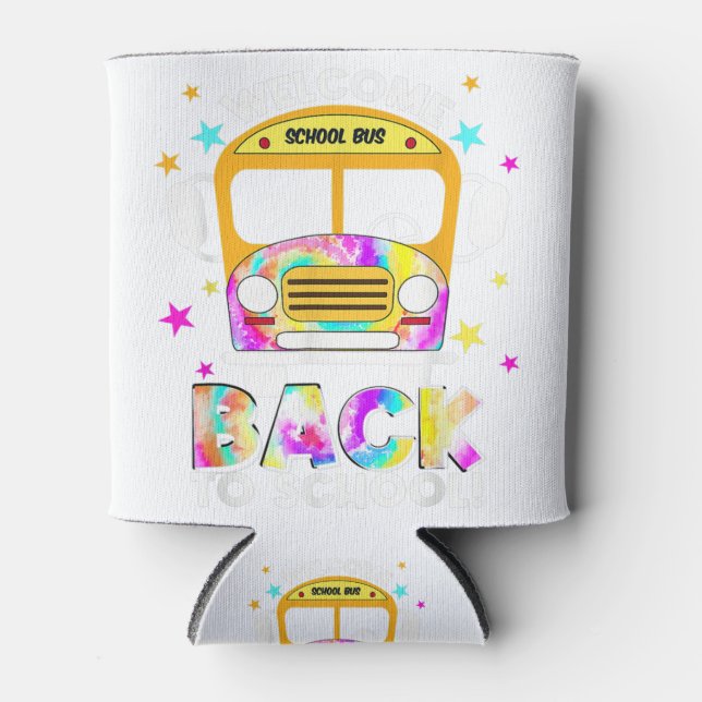 Welcome Back To SchooL for Bus Drivers Transportat Can Cooler (Front)