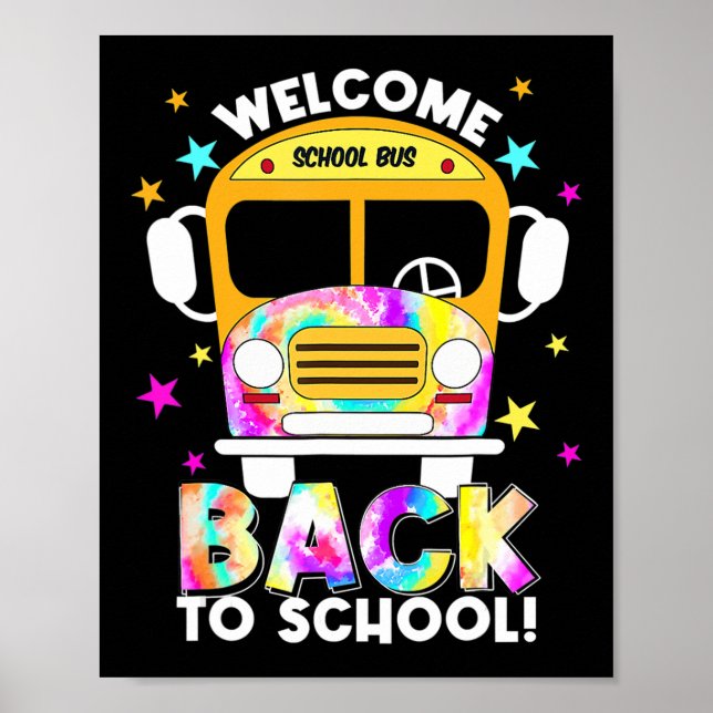 Welcome Back To School for Bus Drivers Transportat Poster (Front)