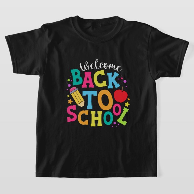 welcome back to school for kids boys  T-Shirt (Laydown)