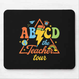 Welcome Back To School Front And Back Abcd Teacher Mouse Pad