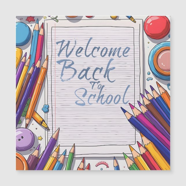Welcome Back to School – Fun & Colourful (Front)