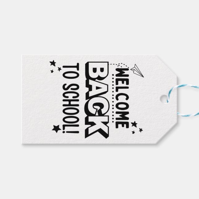 Welcome Back to school! Gift Tags (Front (Horizontal))