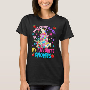 Welcome Back To School Gnome For Magical Unicorn T T-Shirt