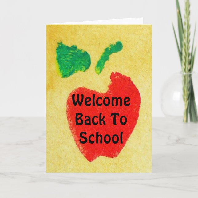 Welcome Back To School Greeting Card (Front)