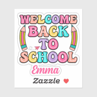 Welcome Back To School Groovy Paper Aeroplane