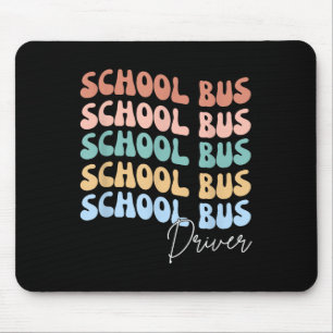 Welcome Back To School Groovy Retro Funny School B Mouse Pad