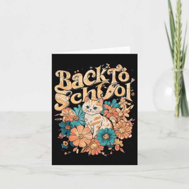 Welcome Back-to-school Happy First Day For Teacher Card (Front)
