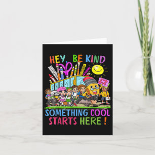 Welcome Back To School Happy First Day Teacher Bus Card