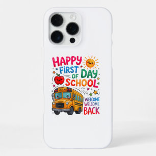 Welcome Back To School Happy First Day Teacher Bus iPhone 16 Pro Max Case