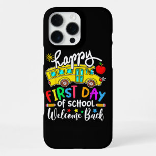 Welcome Back To School Happy First Day Teacher Bus iPhone 16 Pro Max Case