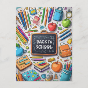 Welcome back to school! Holiday Postcard
