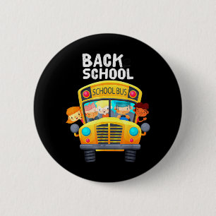 Welcome Back To School I Love My School School Bu 6 Cm Round Badge