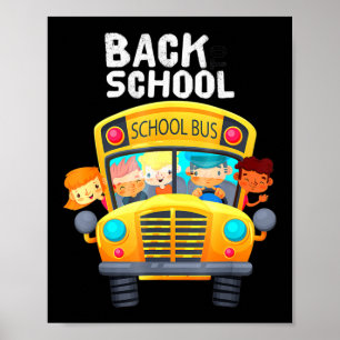 Welcome Back To School  I Love My School School Bu Poster