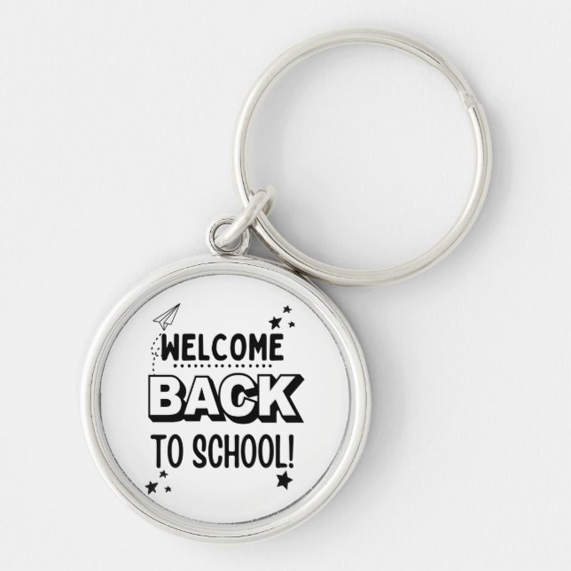 Welcome Back to school! Key Ring (Front)