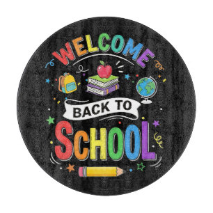 Welcome Back to School Kids Teacher First Day Cutting Board