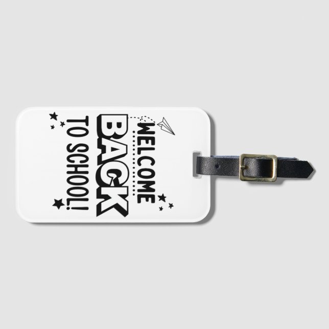 Welcome Back to school! Luggage Tag (Front Horizontal)
