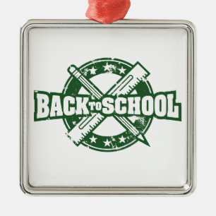 Welcome Back To School Metal Ornament