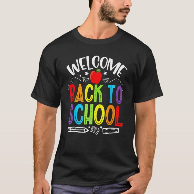 Welcome Back To School Newsletter Meet The Teacher T-Shirt (Front)
