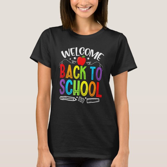 Welcome Back To School Newsletter Meet The Teacher T-Shirt (Front)